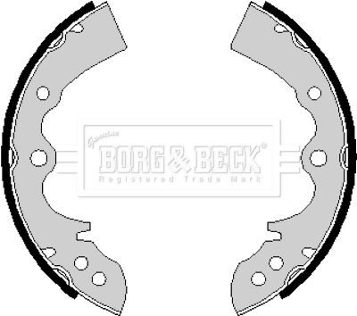 BORG & BECK Комплект тормозных колодок BBS6161